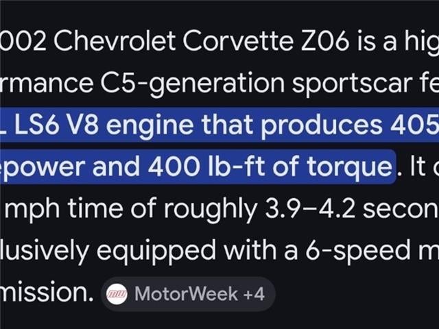 2002 Chevrolet Corvette Z06