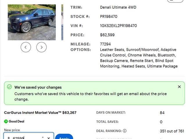 2023 GMC Yukon Denali Ultimate