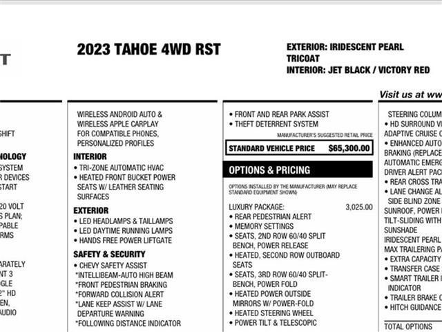 2023 Chevrolet Tahoe RST