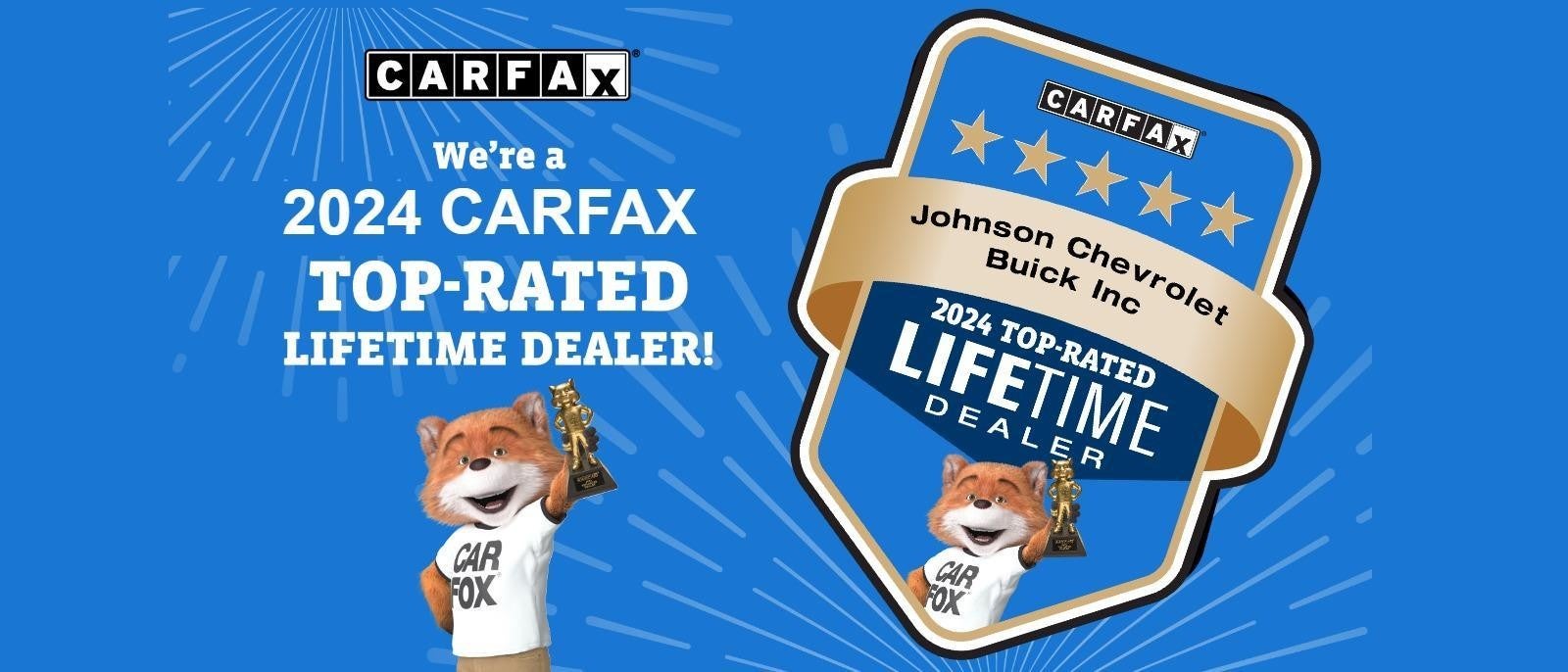Johnson Chevrolet 2025 Carfax Top-Rated Lifetime Dealer